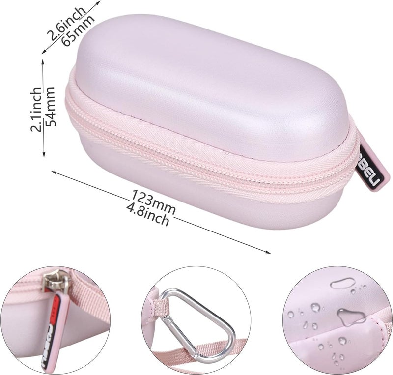 FBLFOBELI EVA Hard Storage Case for ZIIP Halo, ZIIP OX, ZIIP GX Facial Toning Device/for Gillette Venus Mini Facial Hair Remover (Case Only) (Rose Gold) - Image 5